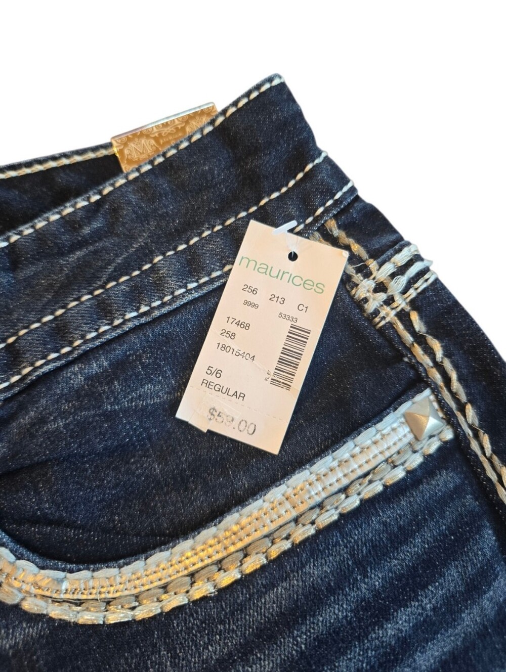 Maurices Premium Low Rise Boot Cut Blue Jeans 5/6 - Picture 7 of 10